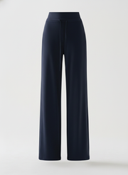 Pants de Yoga Holgado Tiro Alto Mujer Corte Recto - 1
