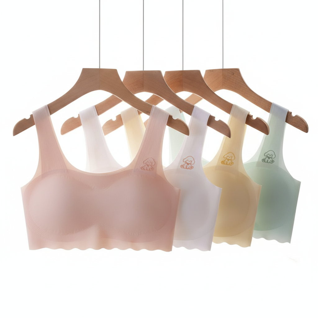 Bralette sin costuras para niñas en desarrollo etapa pubertad - 1