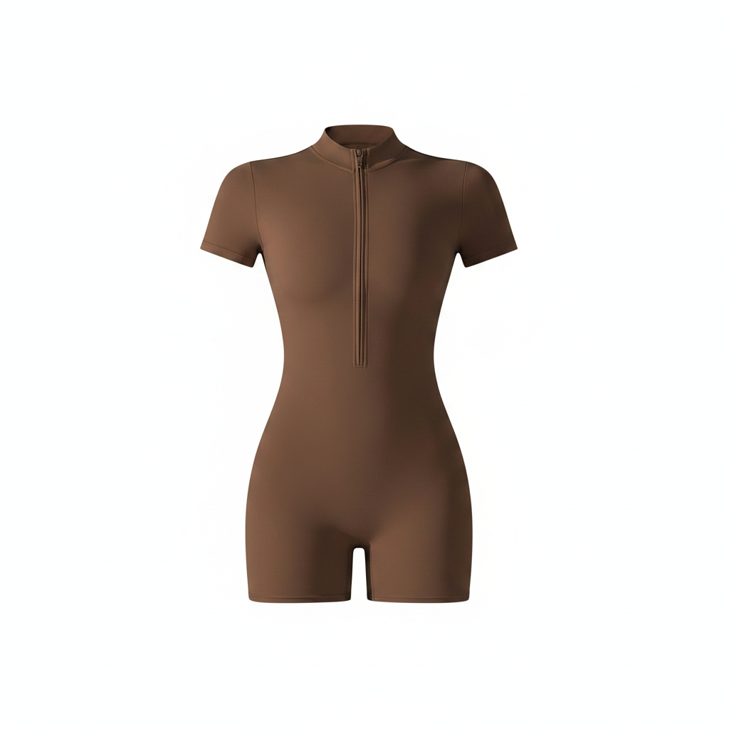 Conjunto deportivo bodysuit mujer manga corta fitness - 1