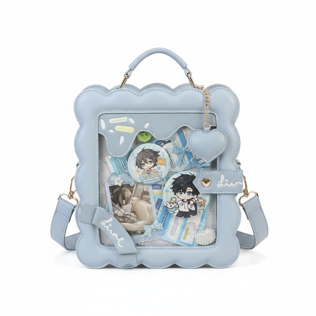 Bolsa Mini Cuadrada Aesthetic con Moño y Cierre - 1