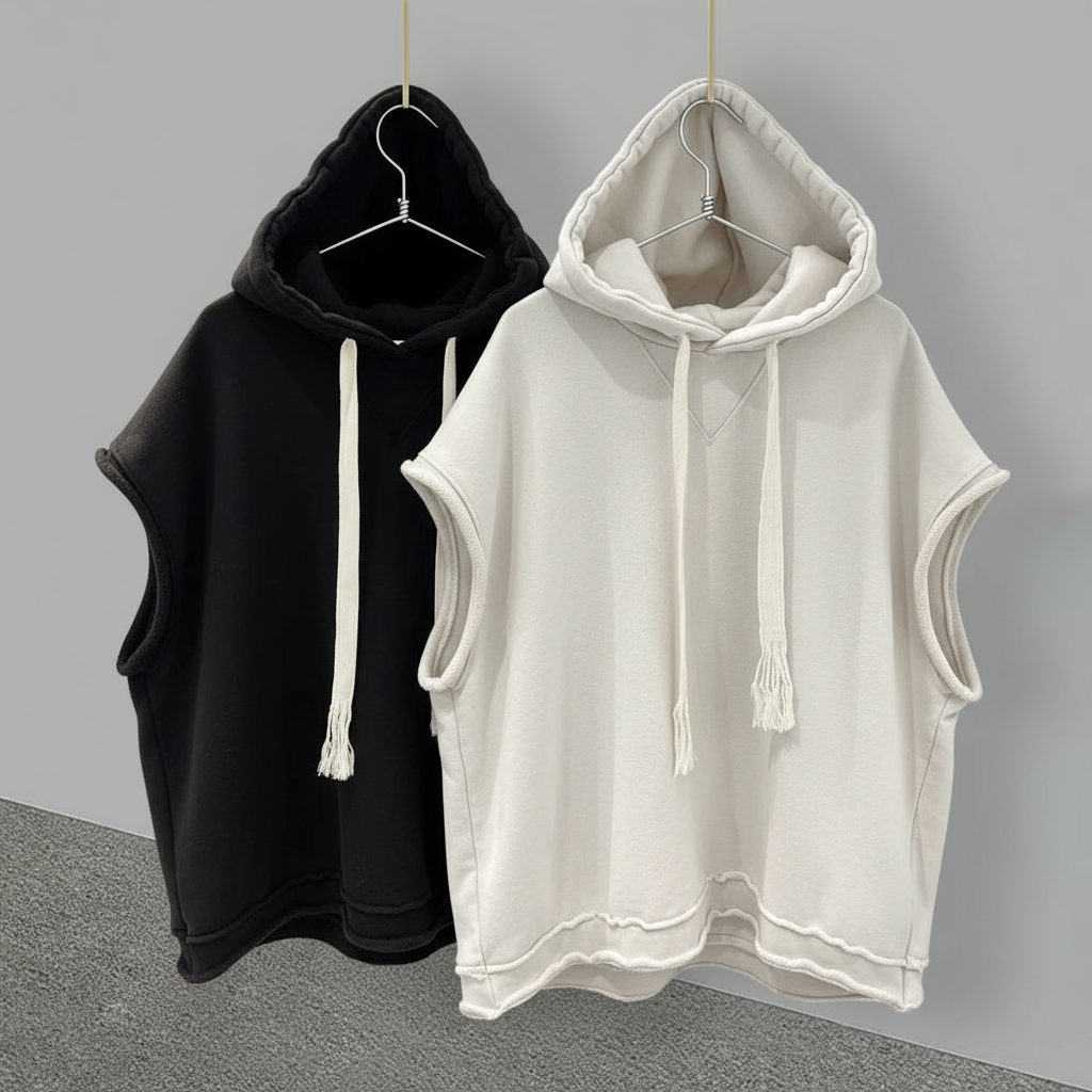 Camiseta sin mangas con capucha hombre estilo urbano - 2
