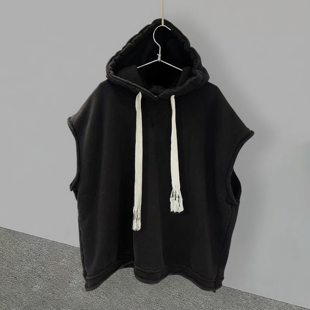 Camiseta sin mangas con capucha hombre estilo urbano - 3