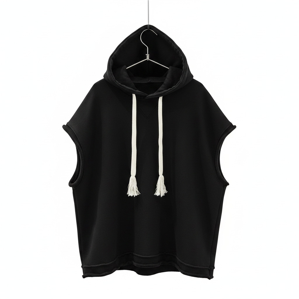 Camiseta sin mangas con capucha hombre estilo urbano - 1