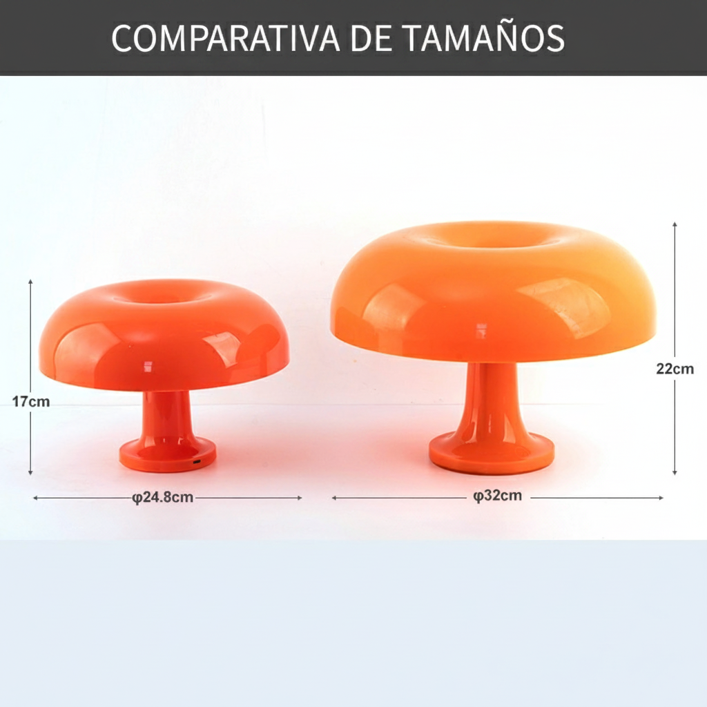 Lámpara de ambiente tipo hongo estilo nórdico - 2