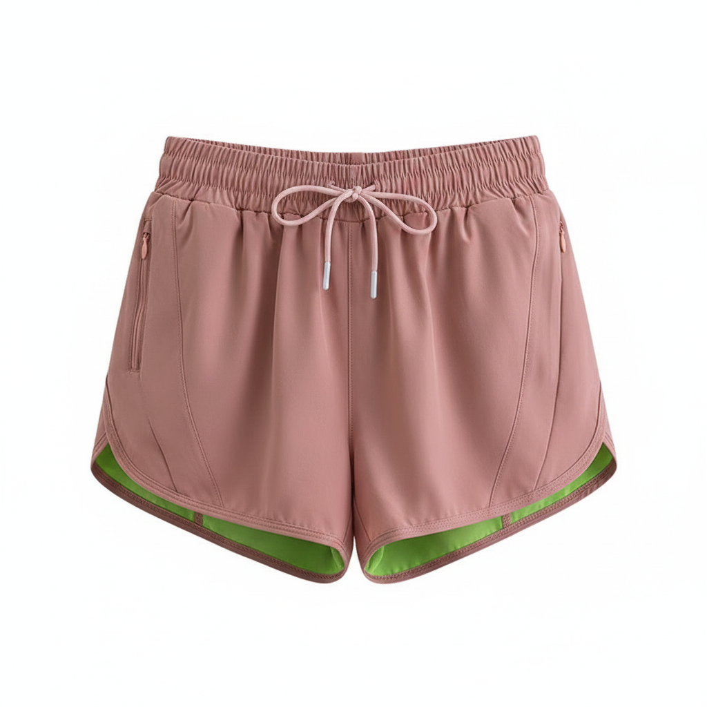 Short Deportivo Mujer Secado Rápido con Forro Interior - 1