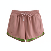 Short Deportivo Mujer Secado Rápido con Forro Interior - 1