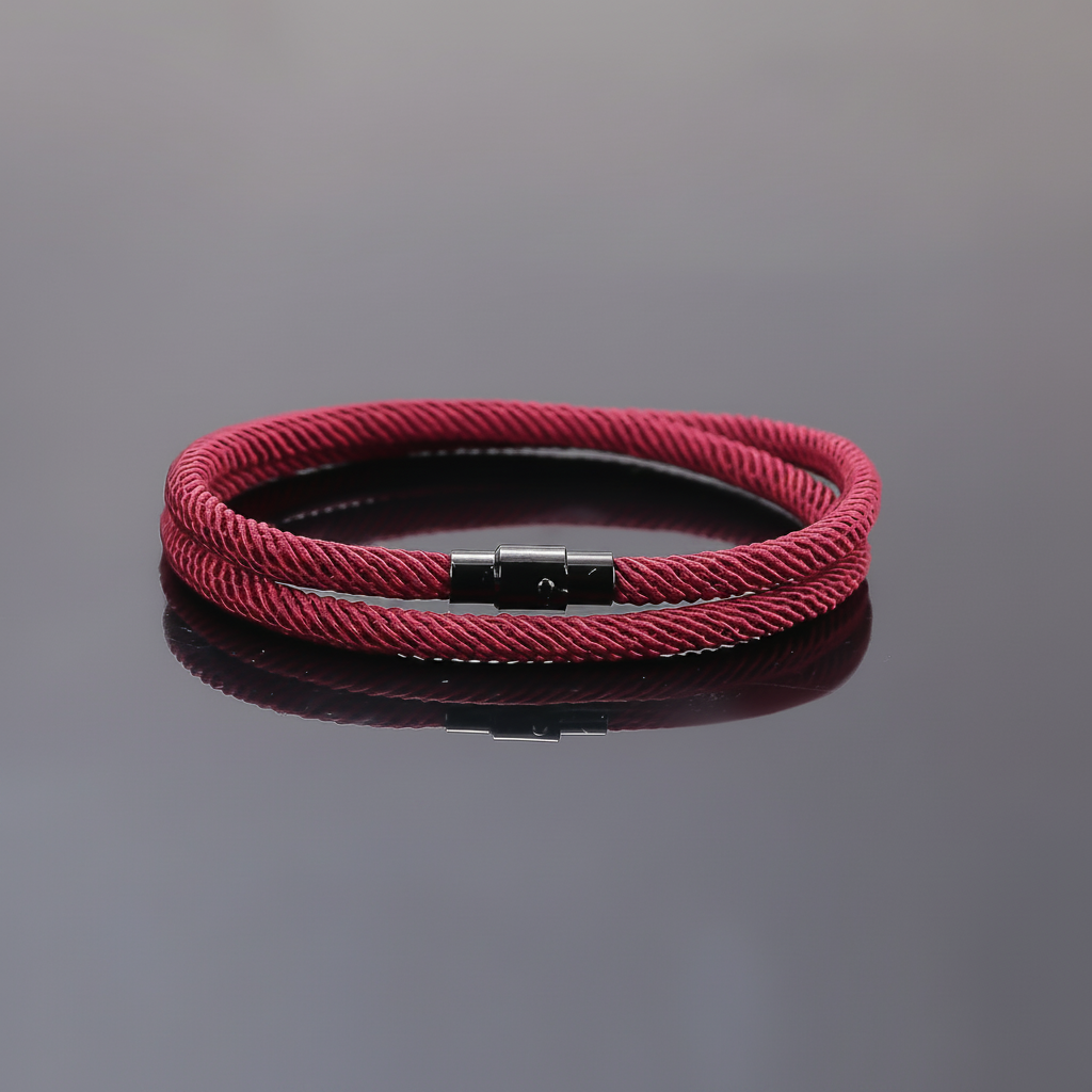 Pulsera de cuerda con broche magnético unisex - 4