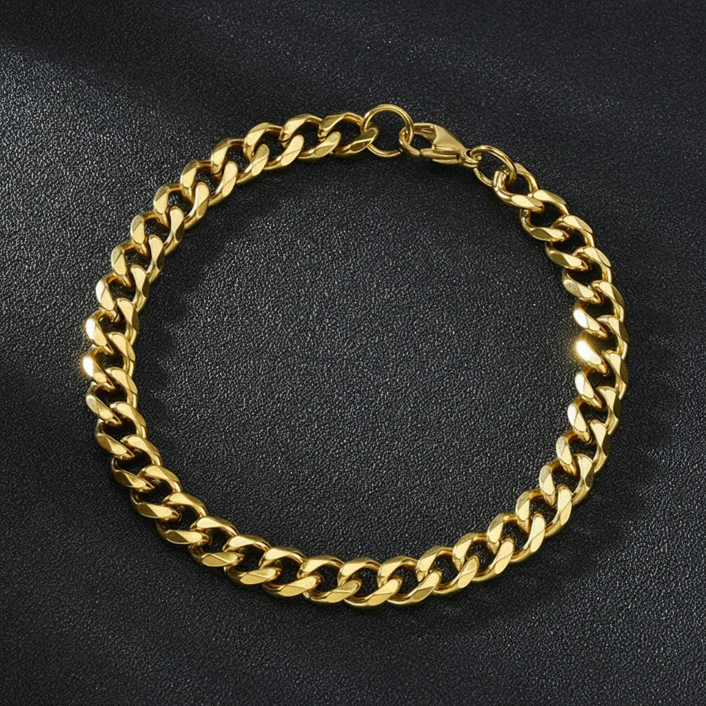 Pulsera Cubana de Acero Inoxidable Estilo Hip Hop - 3