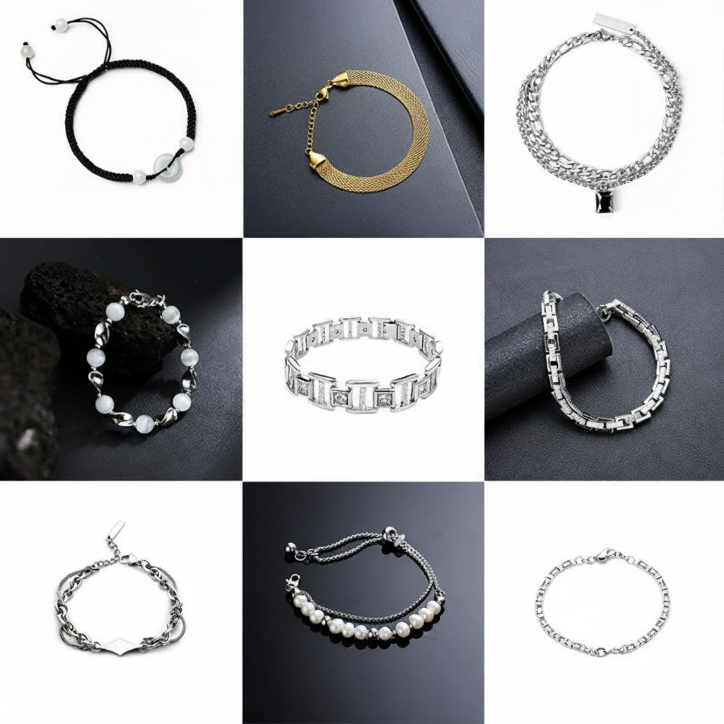Pulsera de Acero Titanio Unisex Estilo Urbano - 2