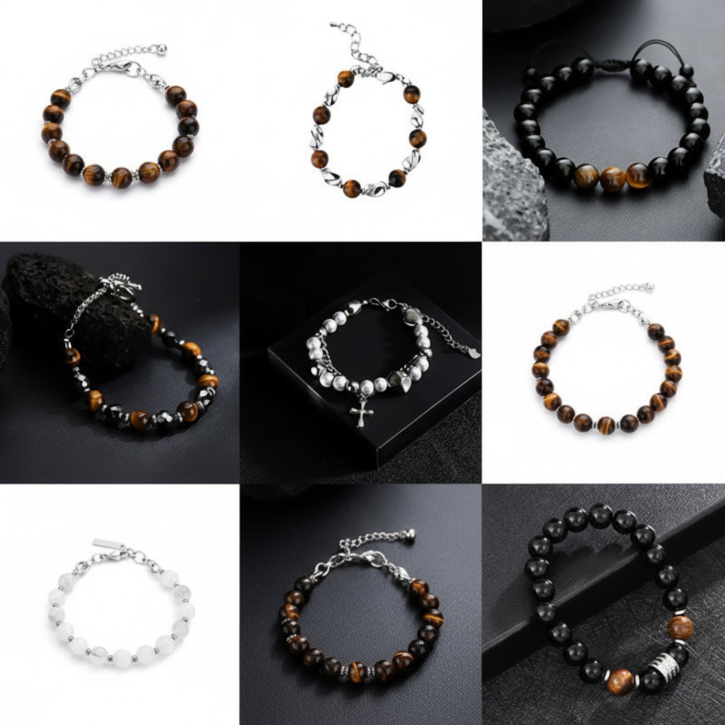 Pulsera de Acero Titanio Unisex Estilo Urbano - 3