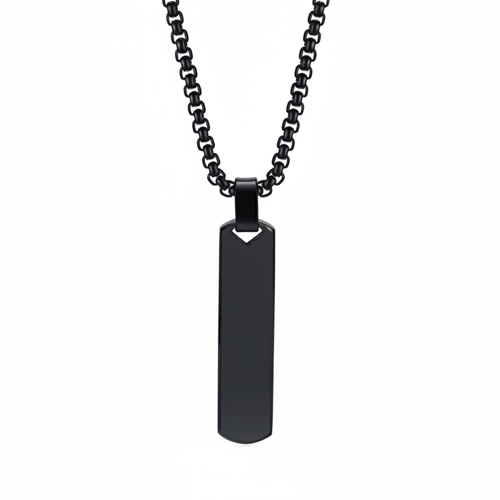 Collar Geométrico de Acero Inoxidable Unisex - 3