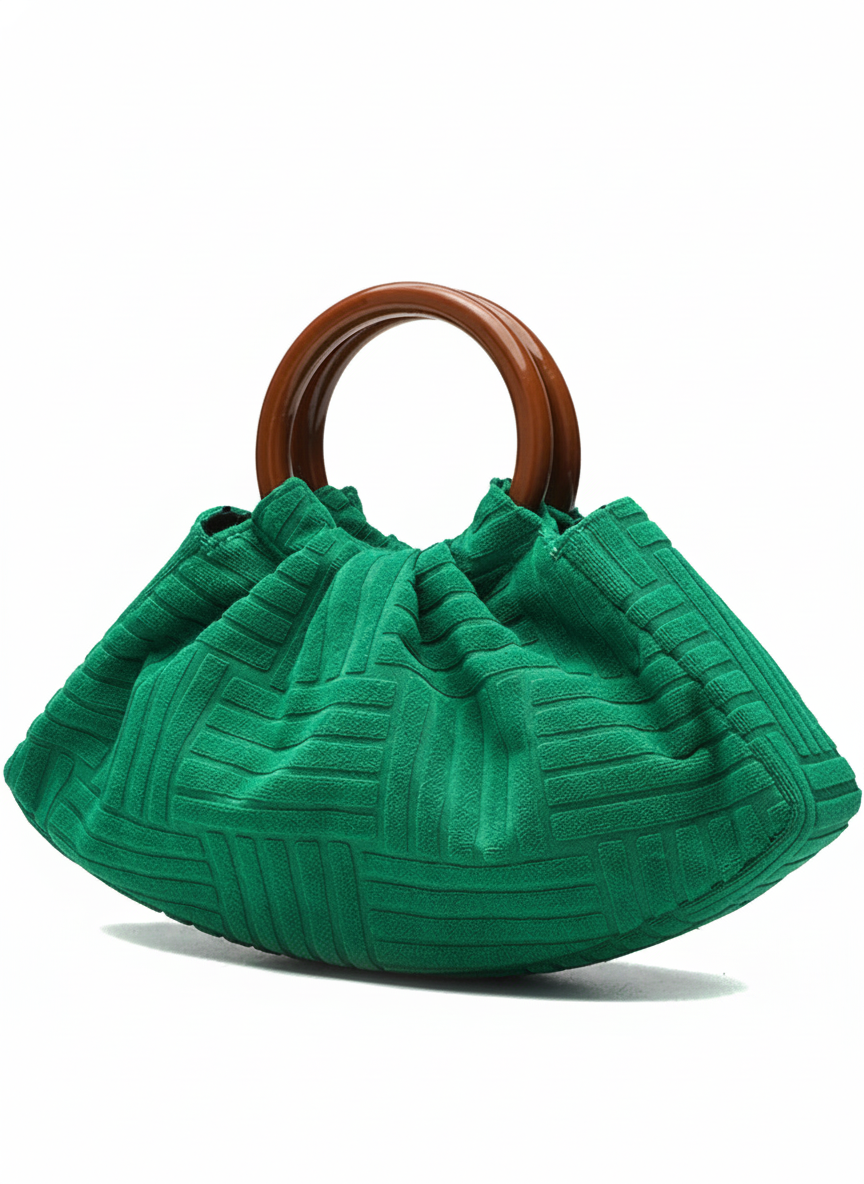 Bolsa nube de PU con textura cocodrilo y cierre magnético - 2