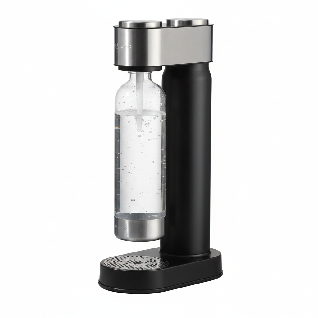 Máquina de Agua Mineral con Gas Tomic 1L Negro - 1