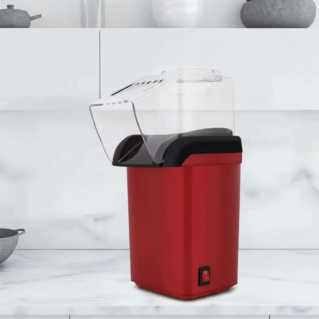 Máquina de Palomitas Mini Eléctrica 1200W Roja - 3