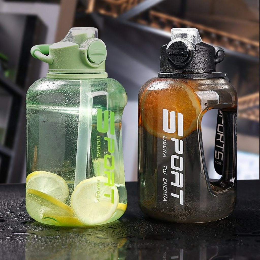 Botella deportiva con popote gran capacidad PC - 4