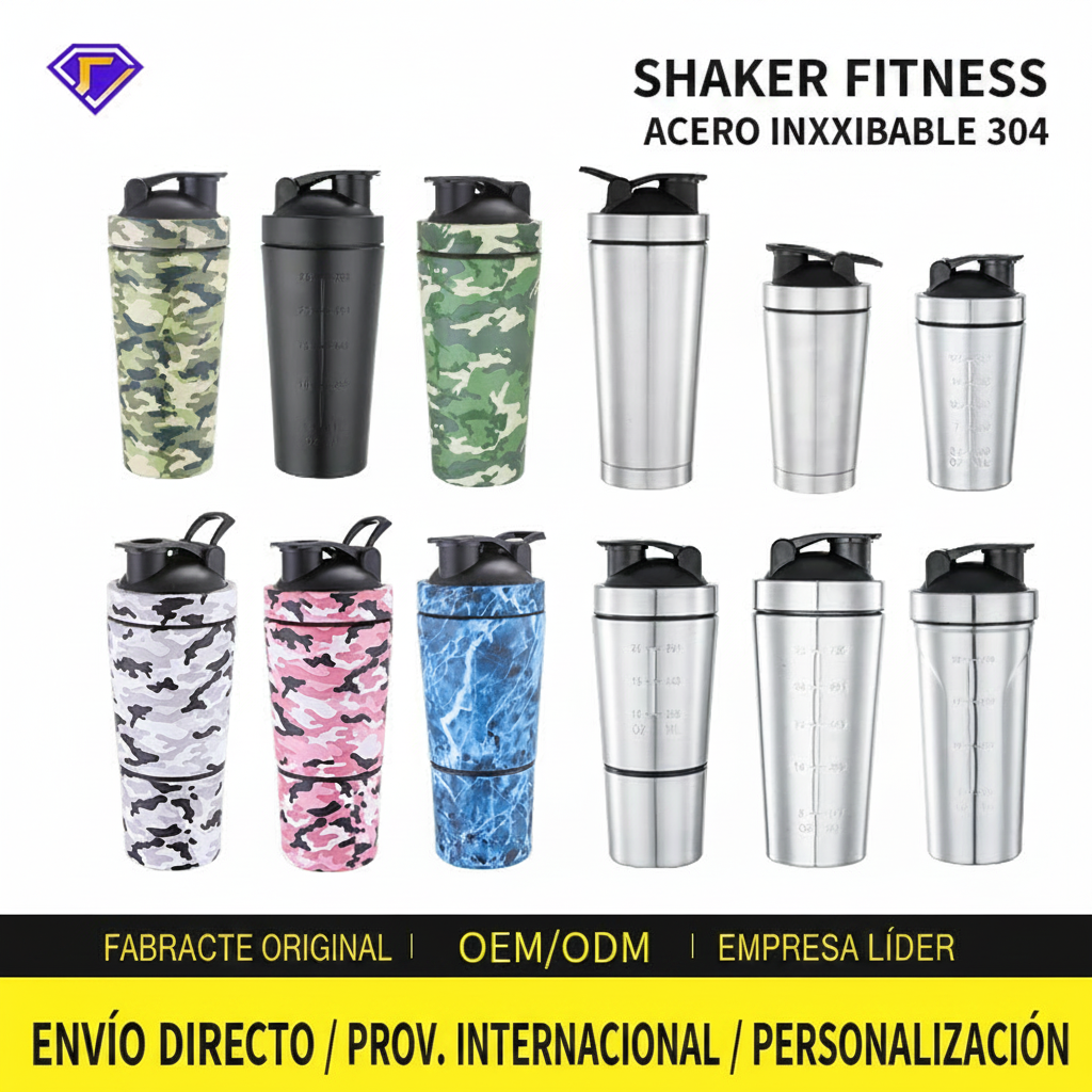 Shaker de Acero Inoxidable 304 para Fitness y Proteínas - 2