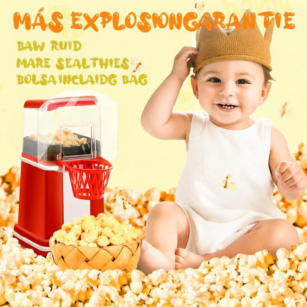 Máquina para palomitas estilo canasta 1200W - 7
