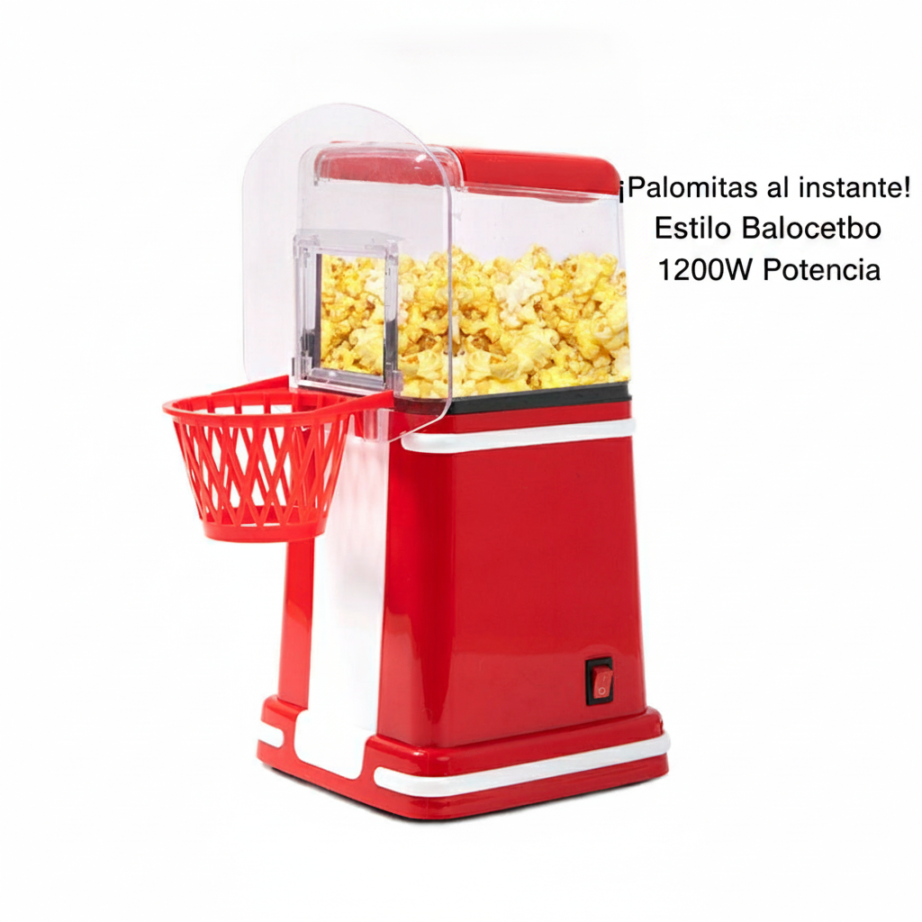 Máquina para palomitas estilo canasta 1200W - 2