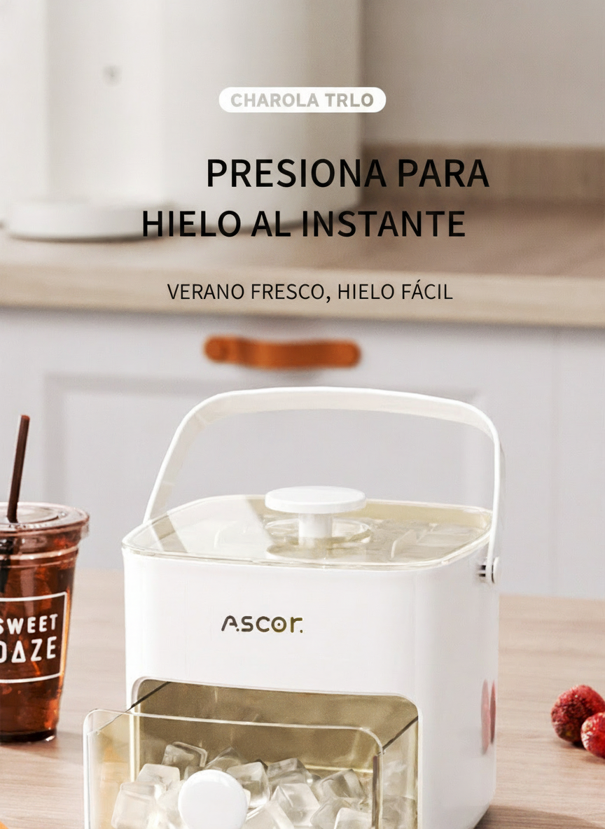 Hielera de presión 48 cubos doble capa 1 L - 10