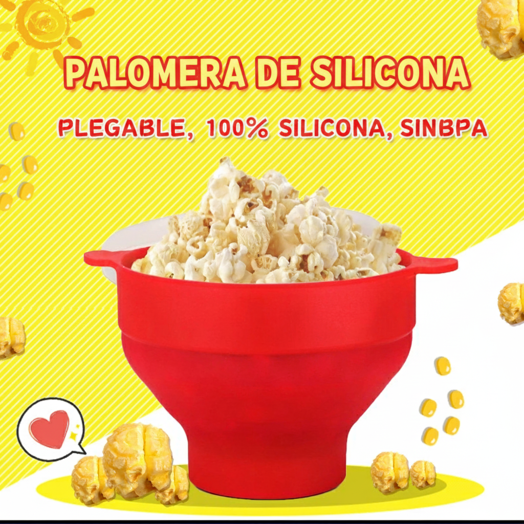 Bowl de Silicona Plegable para Palomitas de Microondas - 1