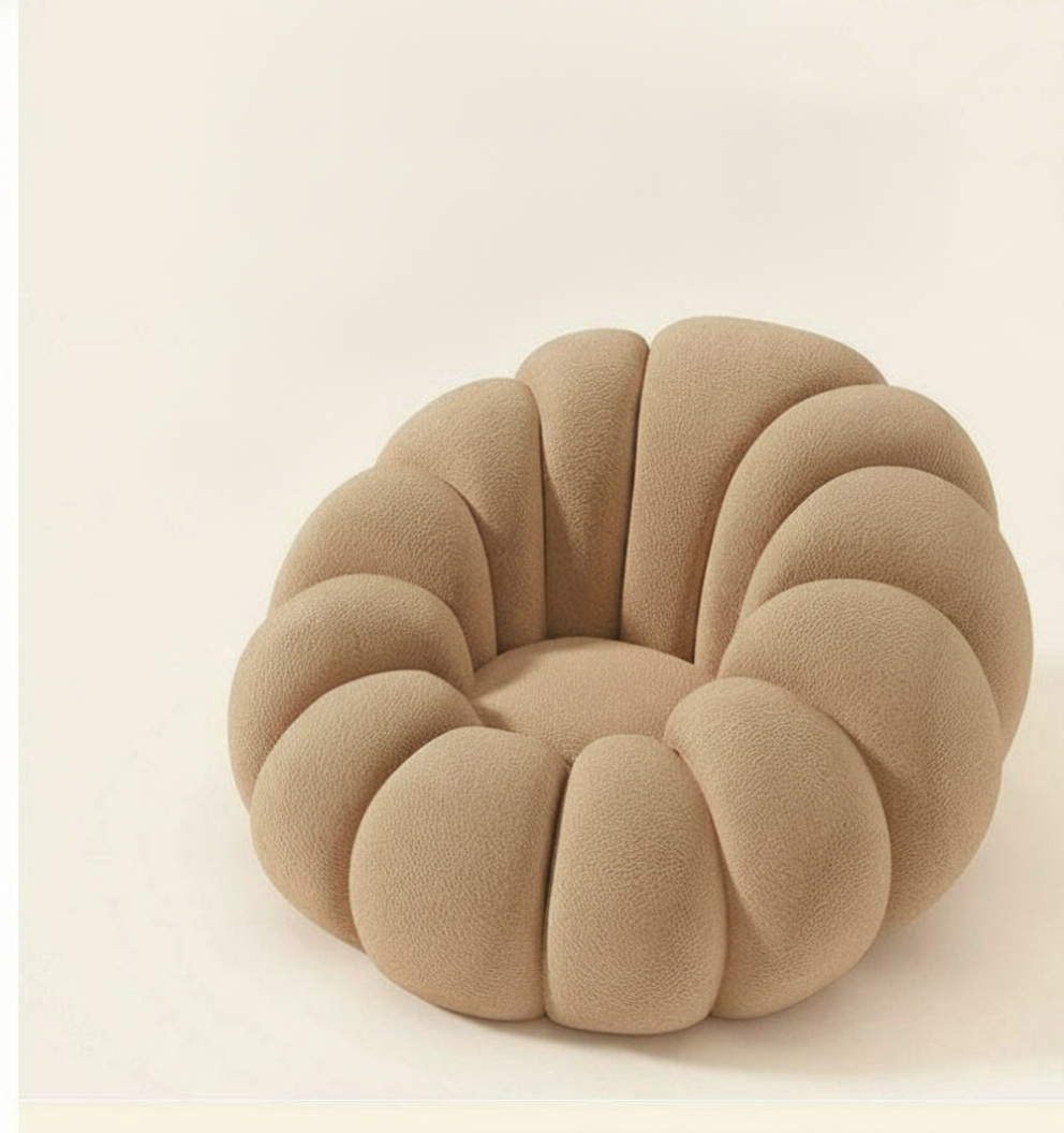 Sillón Puff Reclinable Tipo Calabaza con Relleno EPS - 8