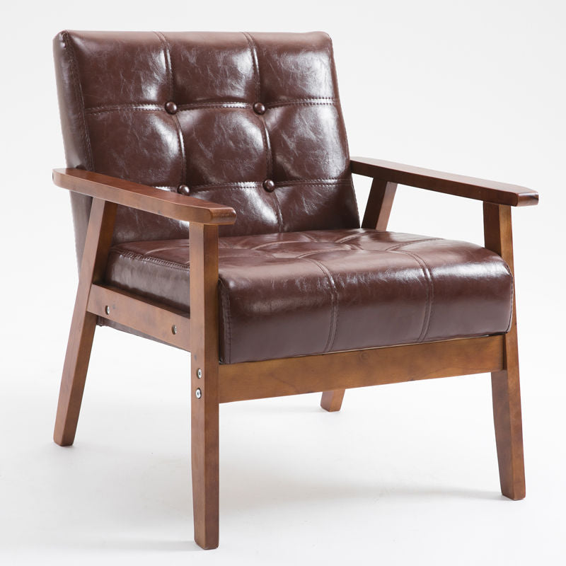 Sofá de oficina estilo japonés con estructura de madera