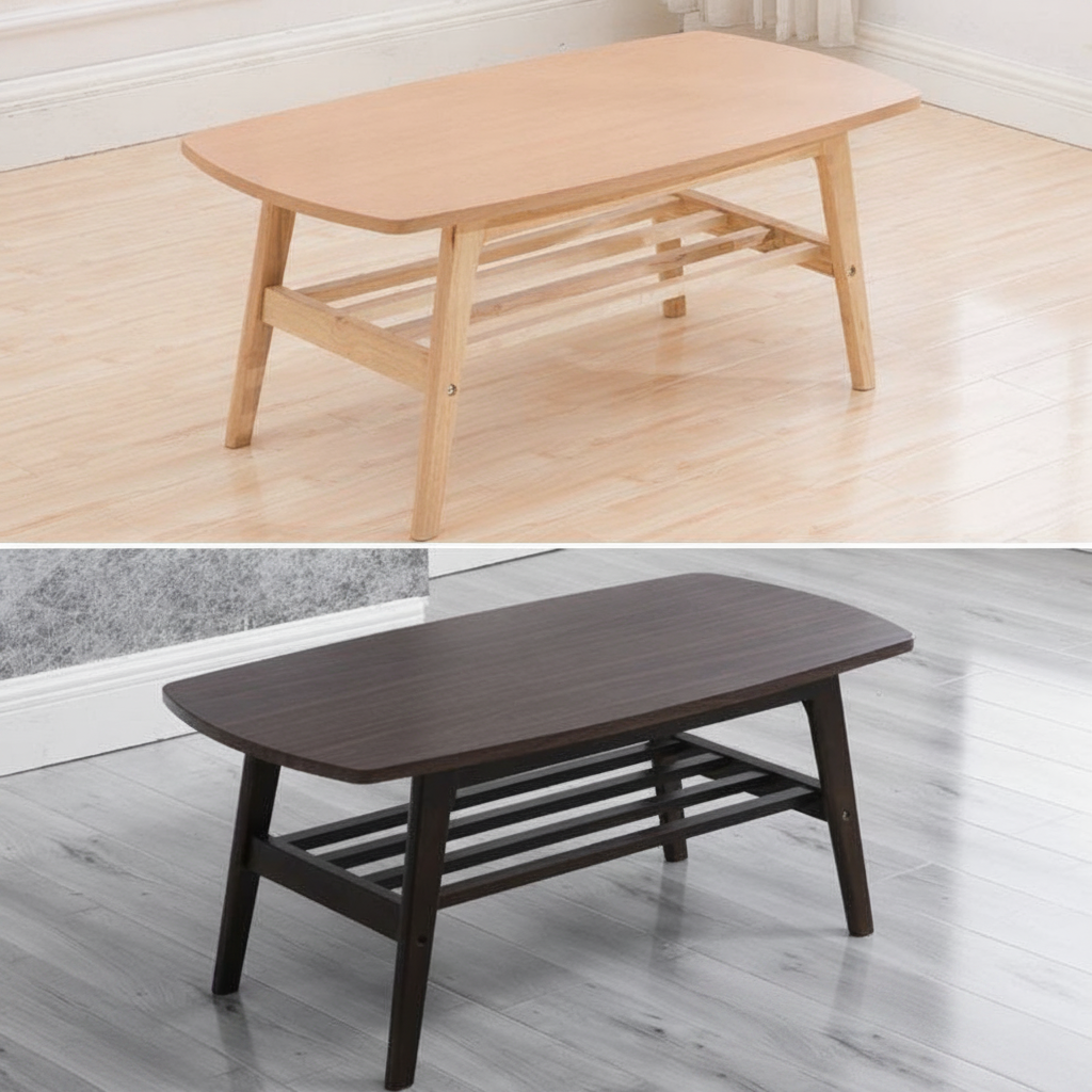 Sofá de oficina estilo japonés con estructura de madera
