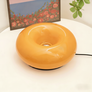 Lámpara LED táctil de vidrio diseño dona con 3 colores - 1