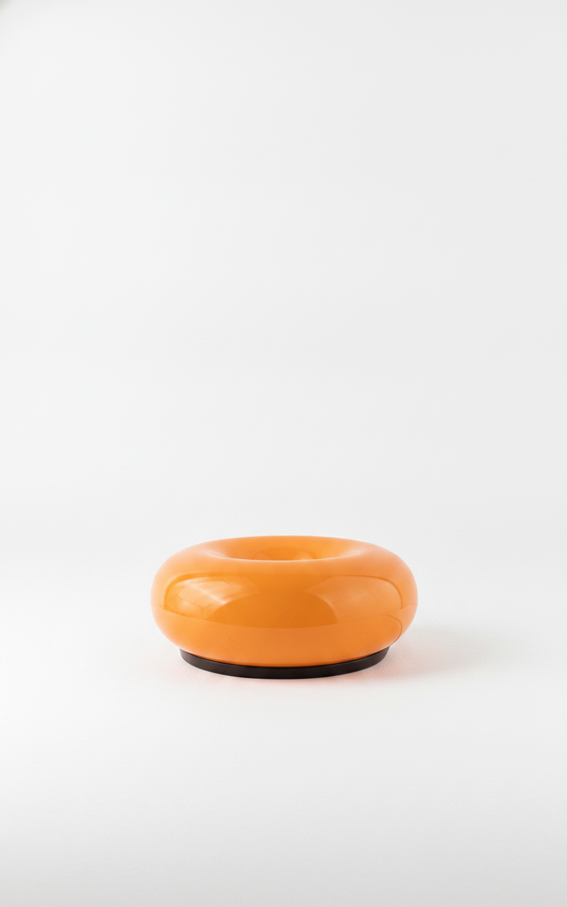 Lámpara LED táctil de vidrio diseño dona con 3 colores - 11