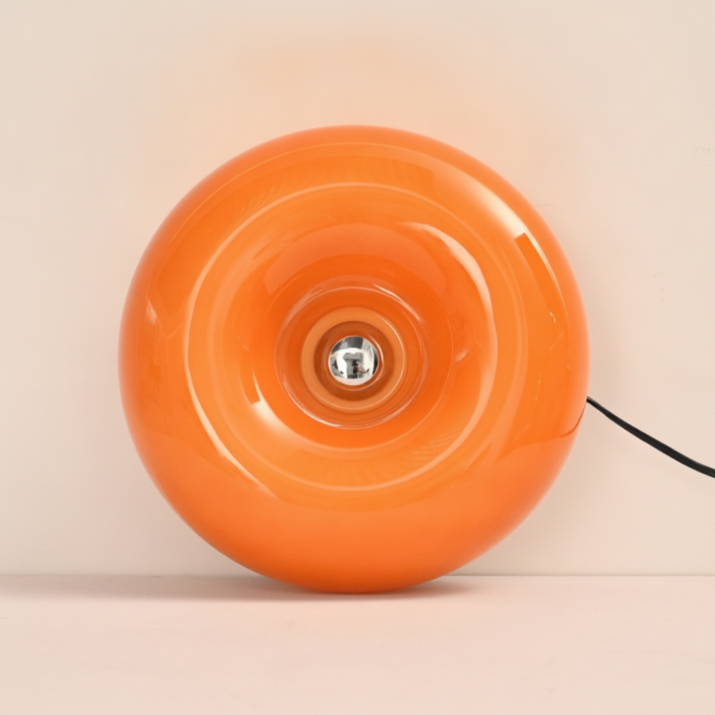 Lámpara LED táctil de vidrio diseño dona con 3 colores - 3