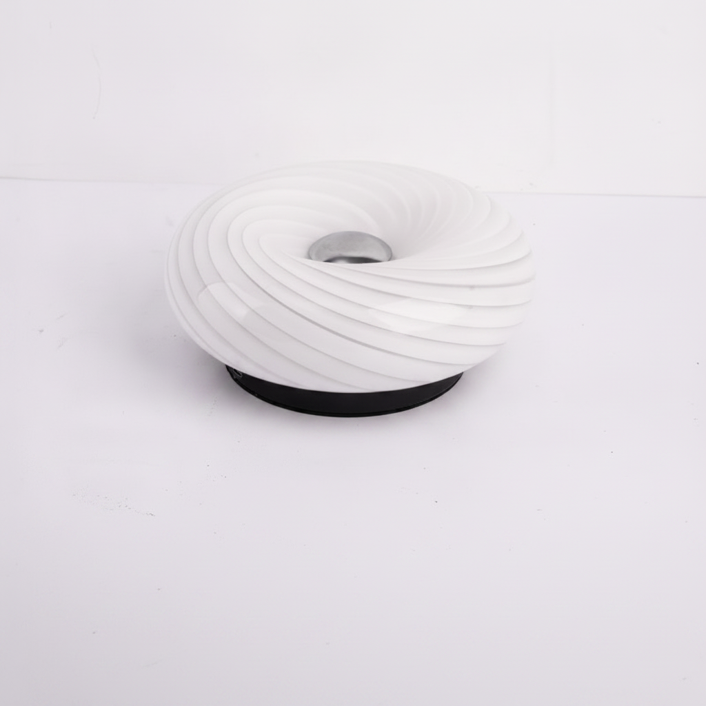 Lámpara LED táctil de vidrio diseño dona con 3 colores - 8
