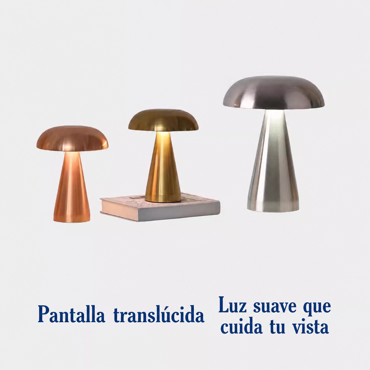 Lámpara de Mesa Tipo Hongo con Carga USB-C - 4