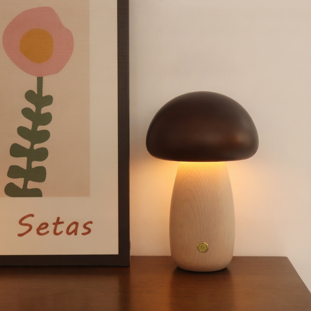 Lámpara Hongo LED Luz Nocturna Táctil Decorativa - 10