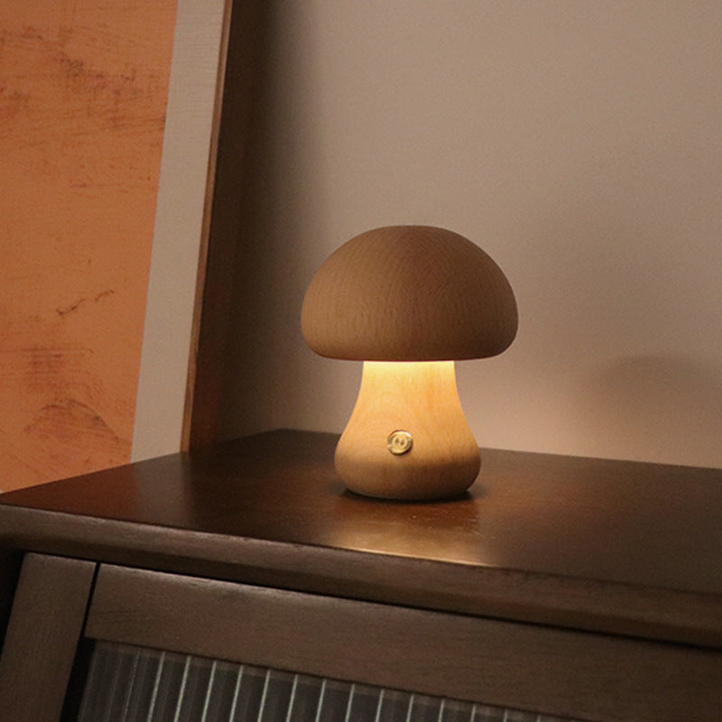 Lámpara Hongo LED Luz Nocturna Táctil Decorativa