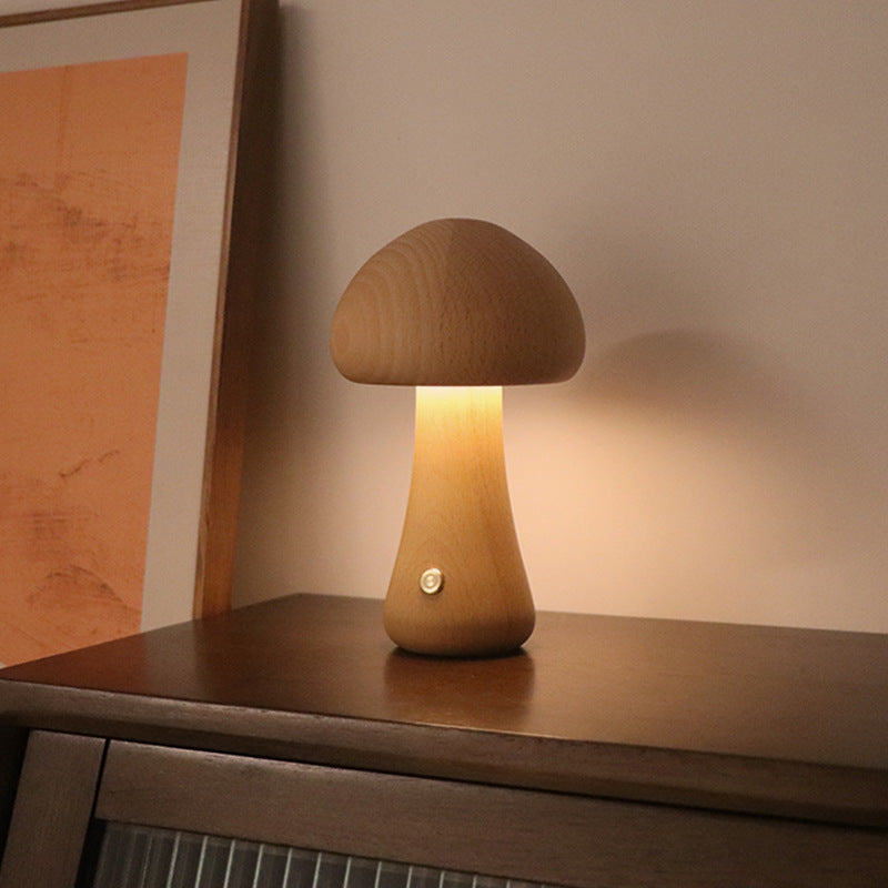 Lámpara Hongo LED Luz Nocturna Táctil Decorativa