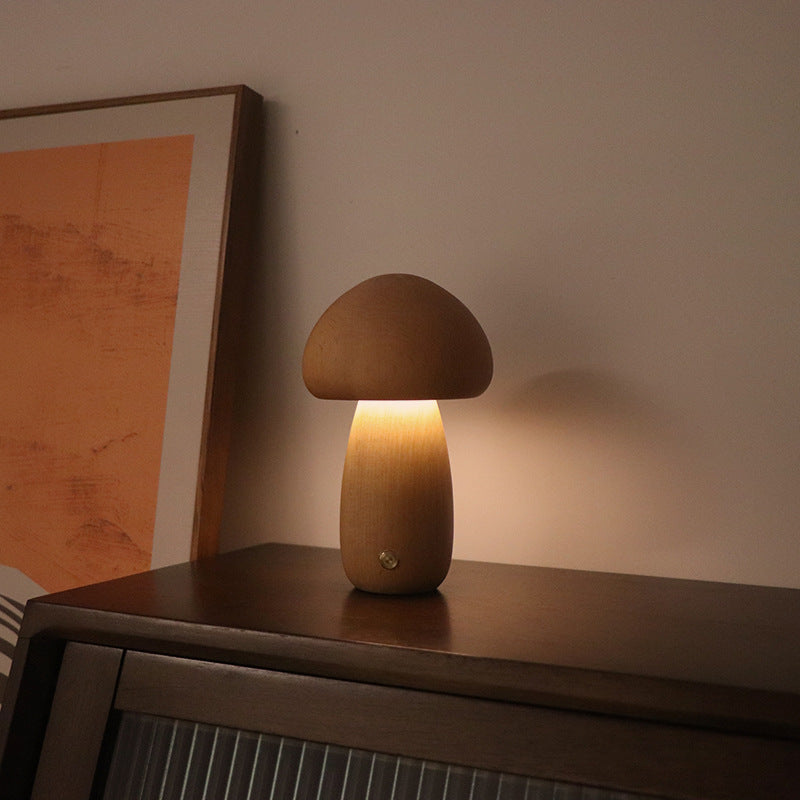 Lámpara Hongo LED Luz Nocturna Táctil Decorativa
