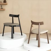 Silla Nórdica de Comedor con Respaldo y Asiento Tapizado - 1