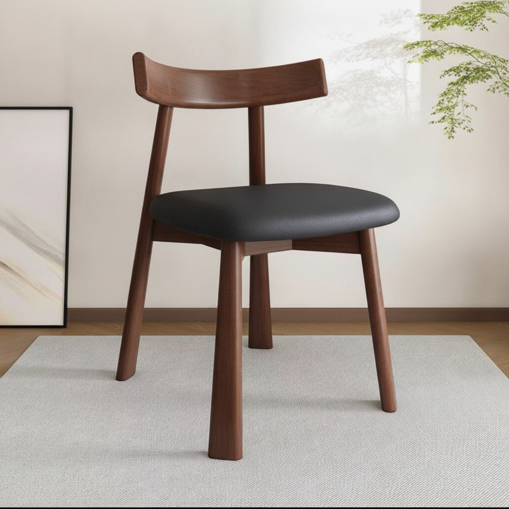 Silla Nórdica de Comedor con Respaldo y Asiento Tapizado - 7