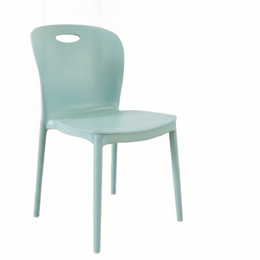 Silla nórdica apilable con descansabrazos para comedor - 3