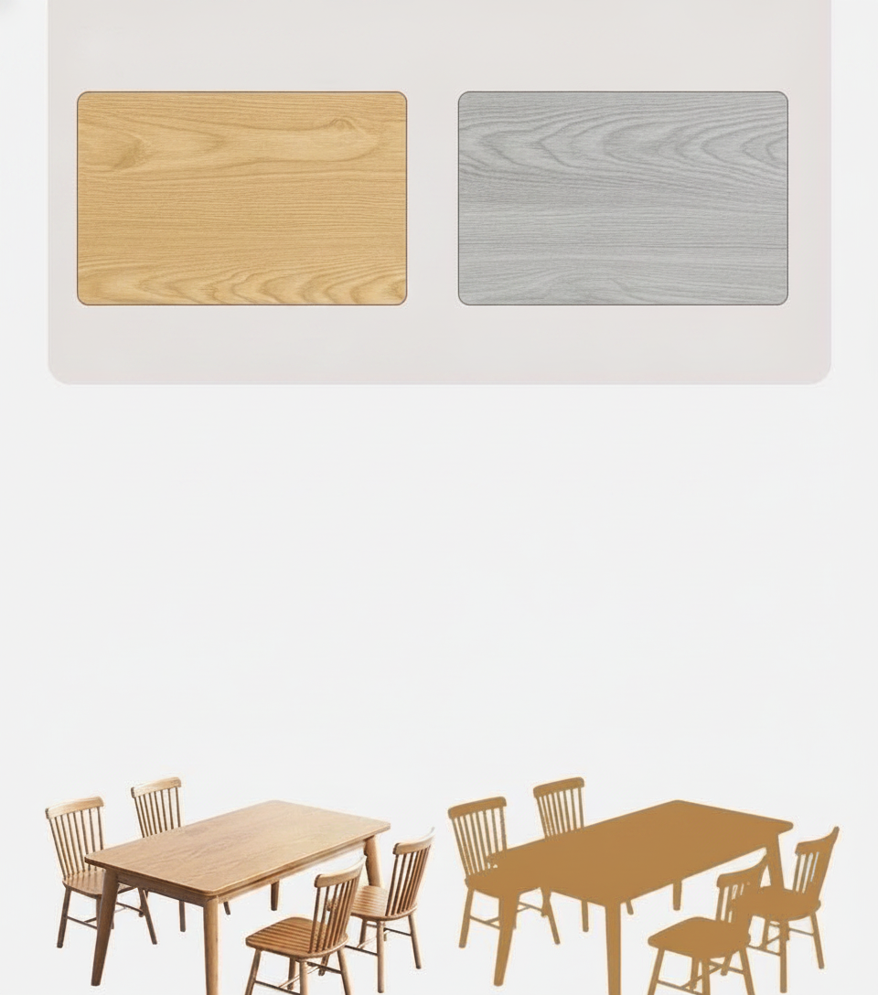 Mesa de comedor madera maciza estilo nórdico rectangular - 16