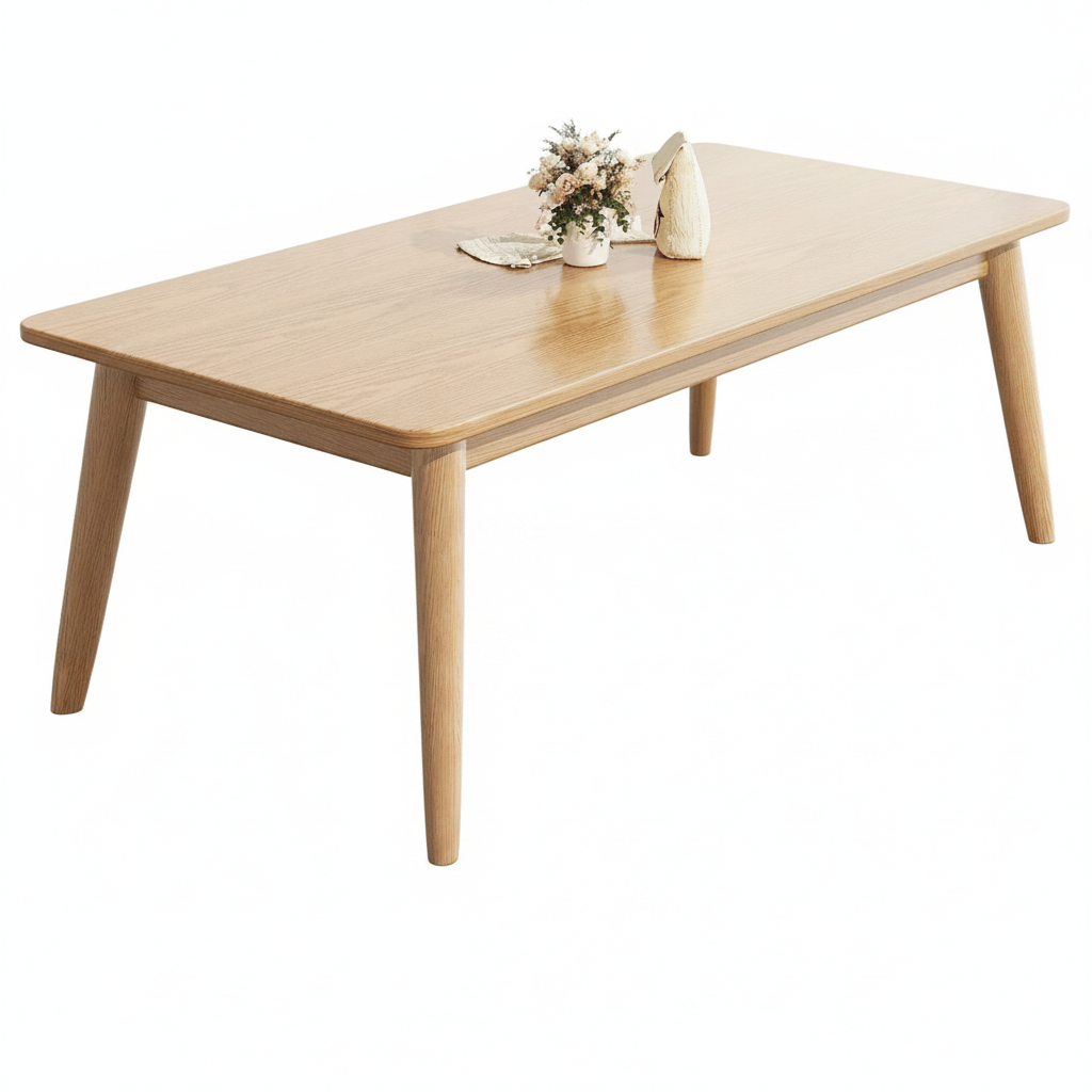 Mesa de comedor madera maciza estilo nórdico rectangular - 10