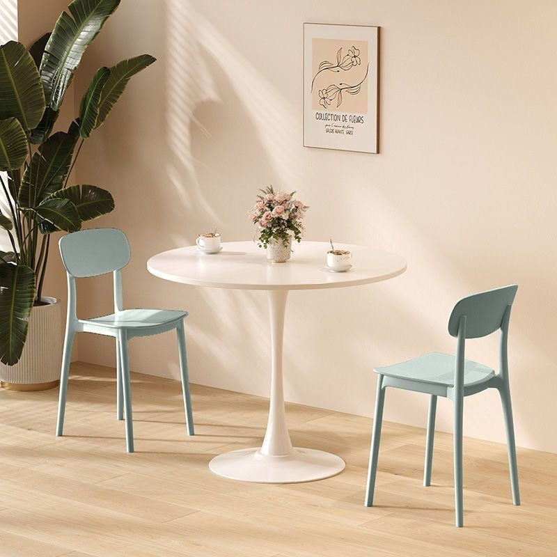 Mesa Redonda Estilo Nórdico Tulipán para Café y Terraza - 6