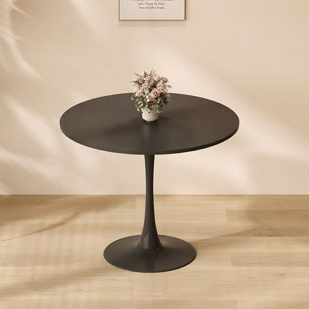Mesa Redonda Estilo Nórdico Tulipán para Café y Terraza - 8