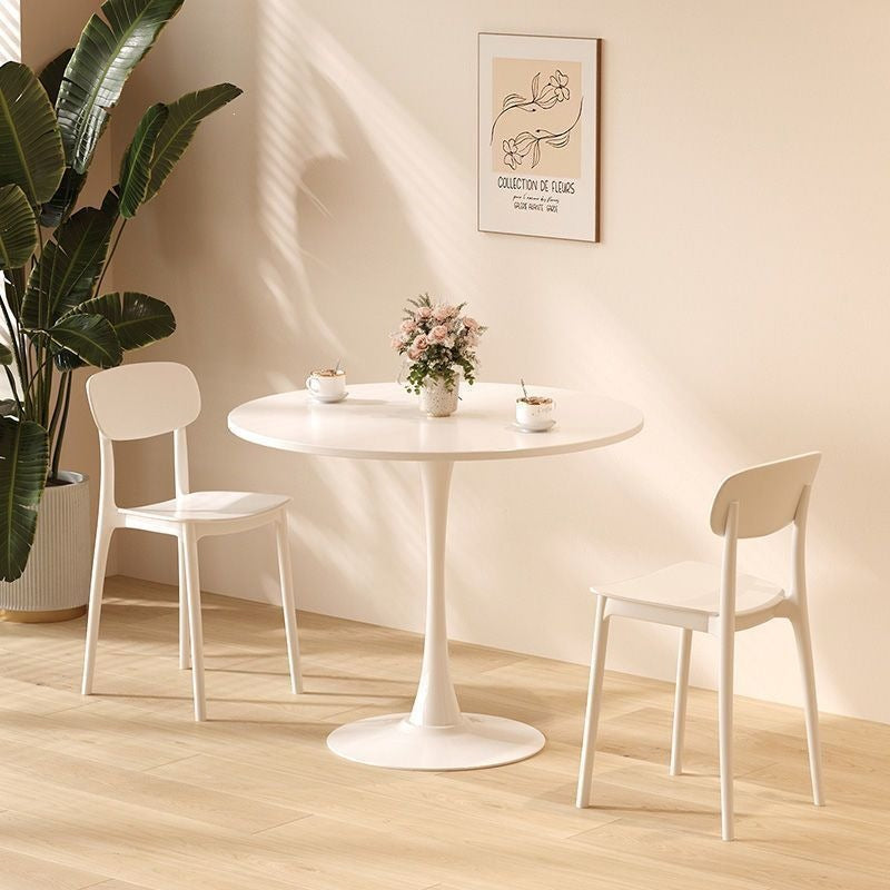 Mesa Redonda Estilo Nórdico Tulipán para Café y Terraza