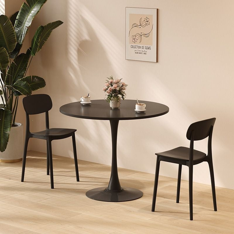 Mesa Redonda Estilo Nórdico Tulipán para Café y Terraza
