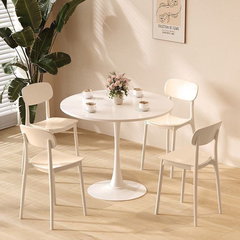 Mesa Redonda Estilo Nórdico Tulipán para Café y Terraza
