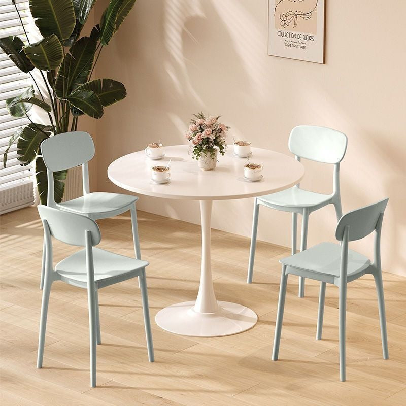 Mesa Redonda Estilo Nórdico Tulipán para Café y Terraza