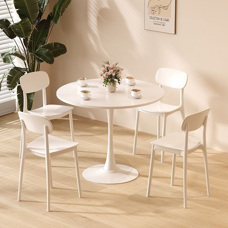Mesa Redonda Estilo Nórdico Tulipán para Café y Terraza