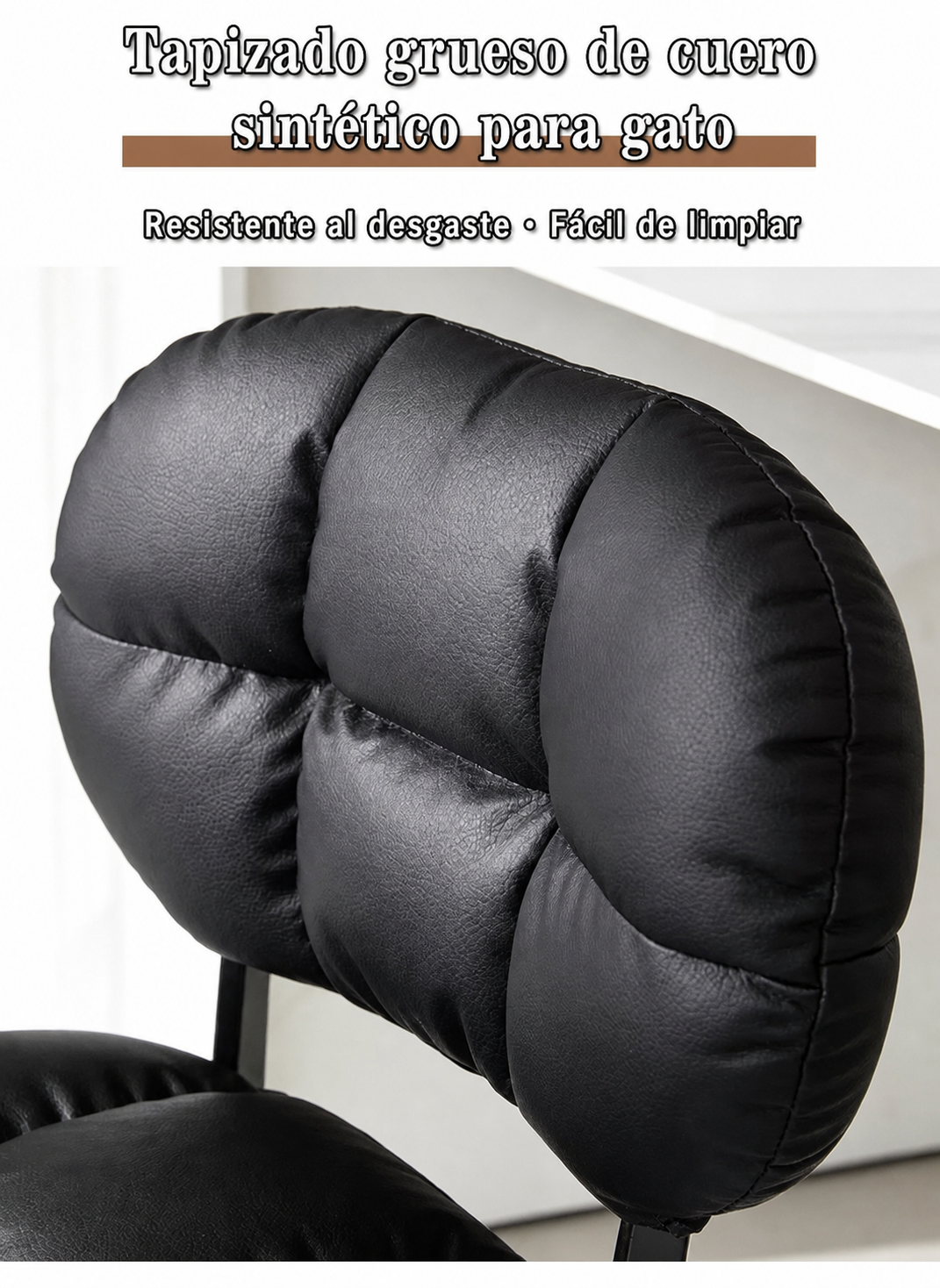 Silla de Comedor Minimalista con Cojín Suave Nube - 13