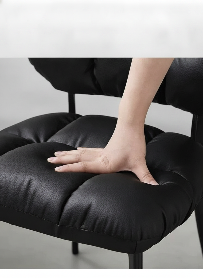 Silla de Comedor Minimalista con Cojín Suave Nube - 15